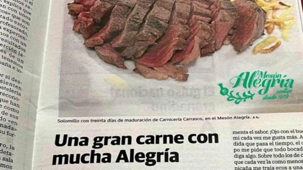 Una carne con mucha Alegría