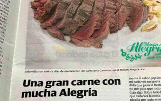 Una carne con mucha Alegría